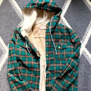 Flannel hoodie